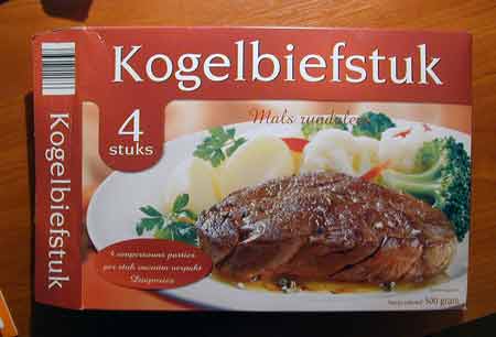 carton box of frozen beef (answer to bonus question)